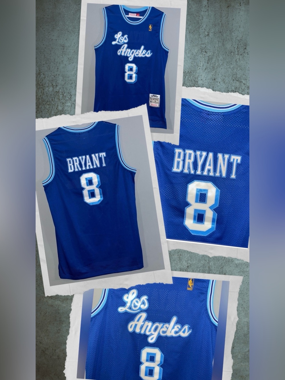 Los Angeles Lakers No. 8 Kobe Bryant Mitchell & Ness HWC NBA Throwback Jersey